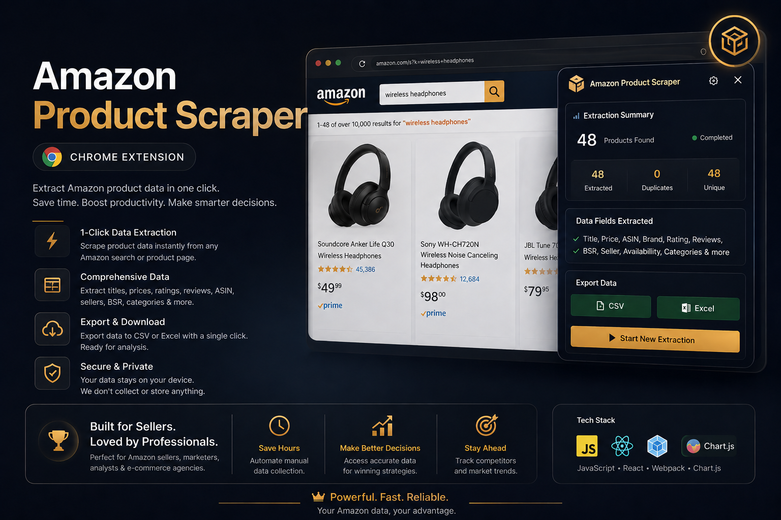Amazon Product Scraper Chrome Extension